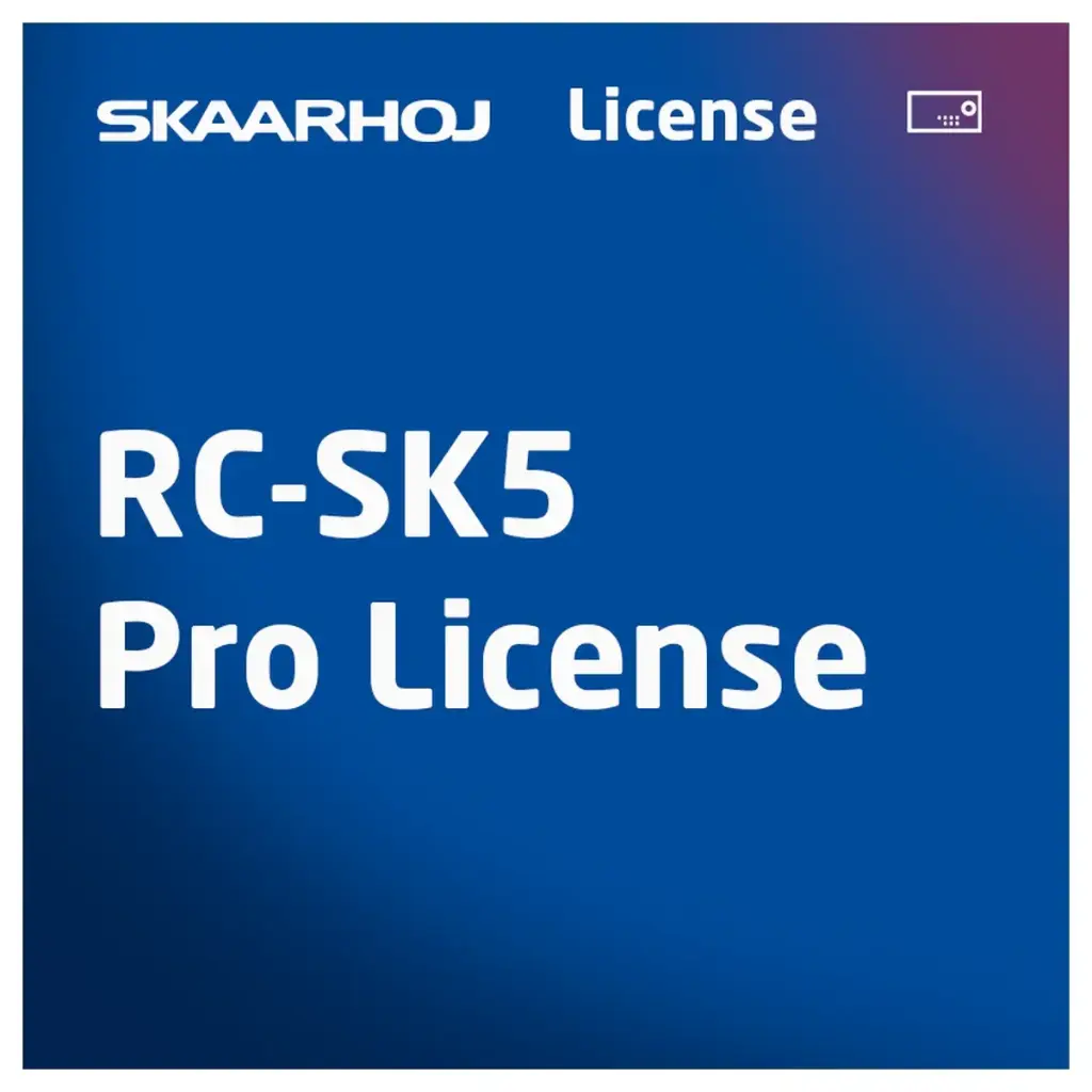 SKAARHOJ RC-SK5 Pro Lizenz